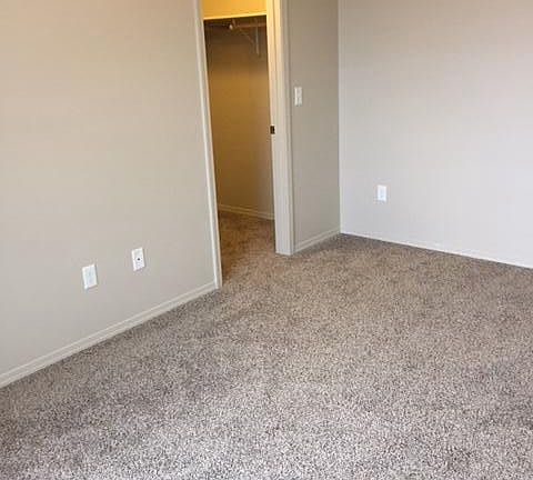 Master bedroom with walk in closet