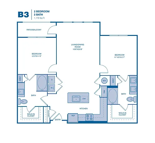 Floor plan B3
