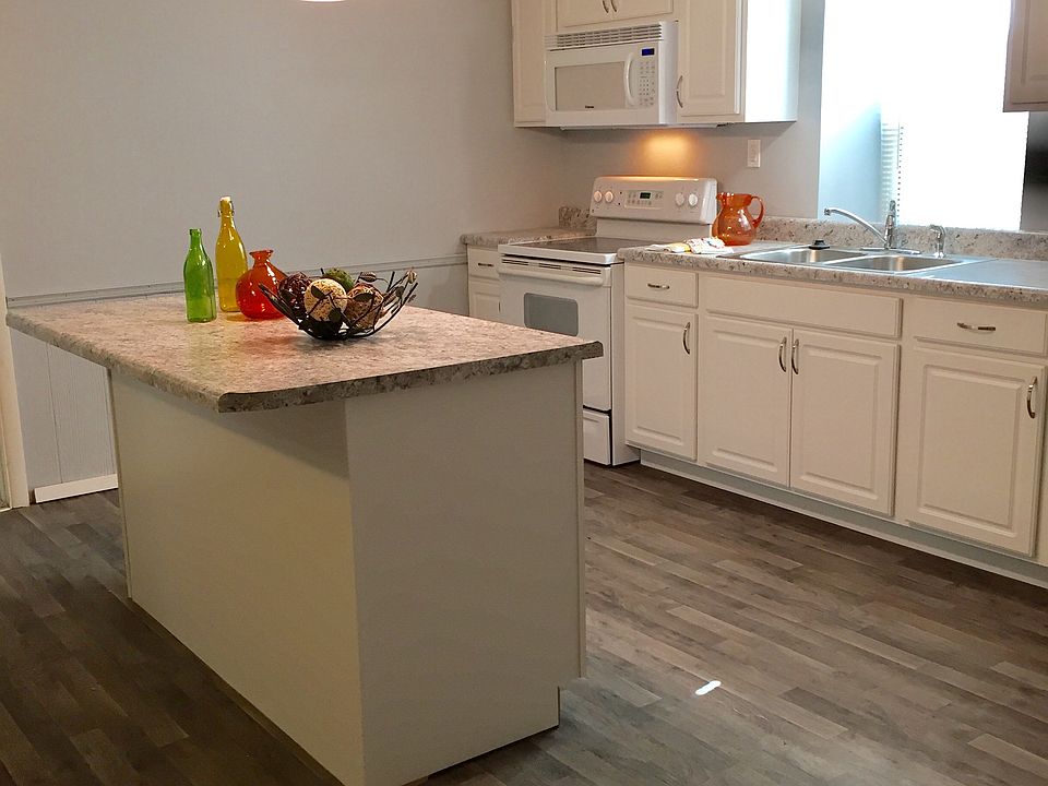 Large island in kitchen