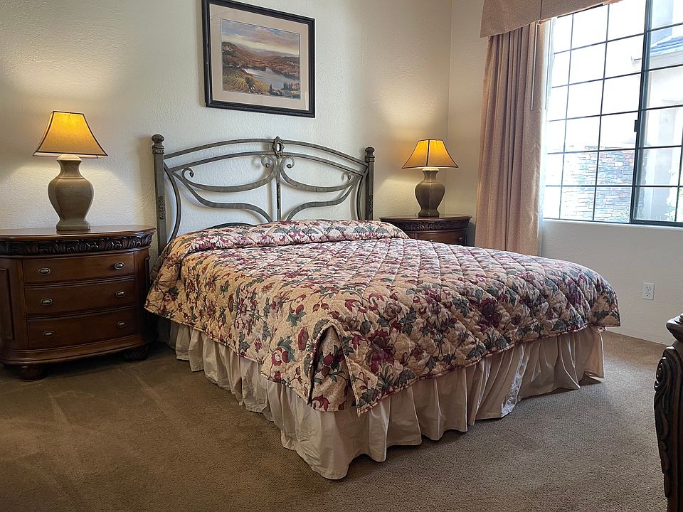 Spacious bedroom with king size bed