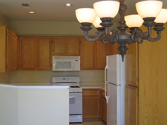 Kitchen open to living area