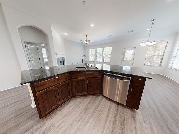 Granite Island with Stainless Steel Sink