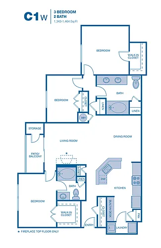 Floor plan C1W