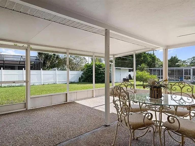 Screened lanai