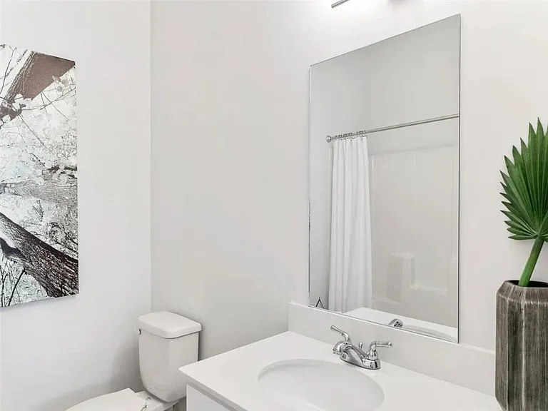 Luxury touches include quartz counters
