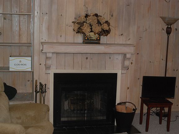 Woodburning Fireplace.