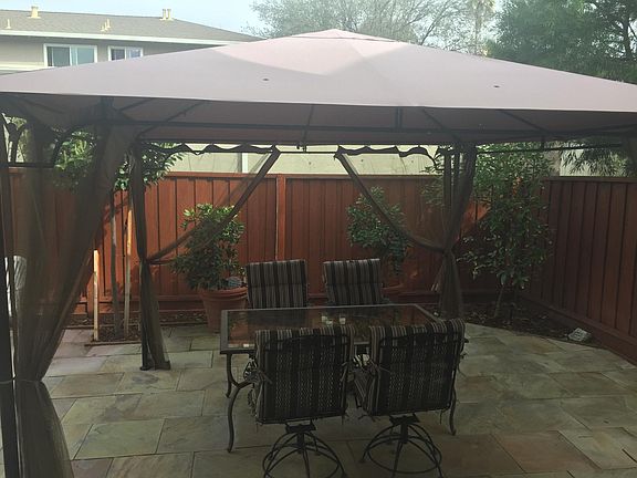 Beautiful tiled patio easy landscaping