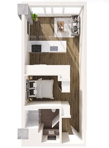 Floor plan Studio