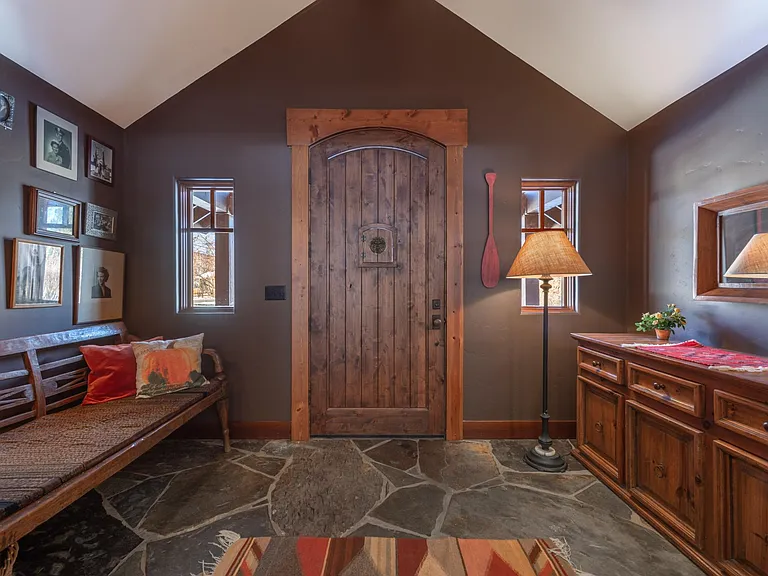 Mudroom is large for staging family outings