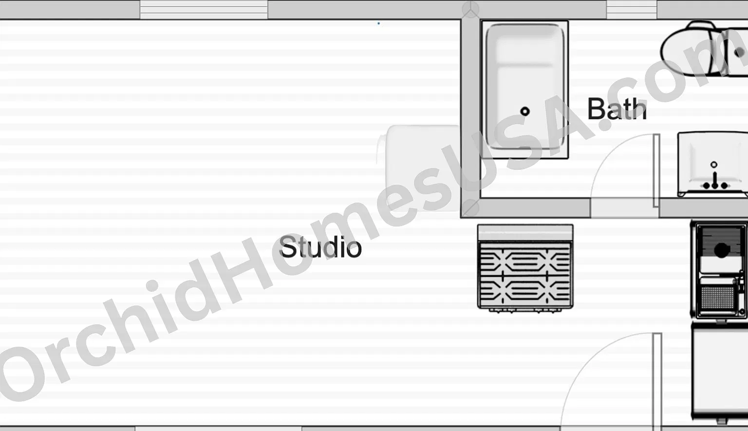 Floor-plan diagram — apartment 3 at 909 South 35th Apartments.