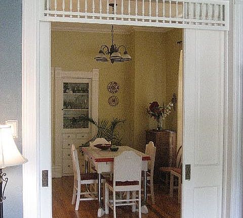 Dining room - pocket doors