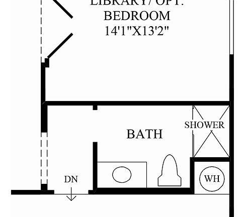 Optional Full Bathroom ILO Powder Room