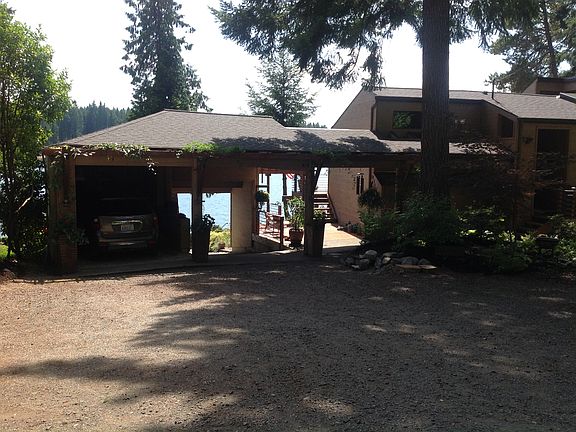 Carport and boat ramp