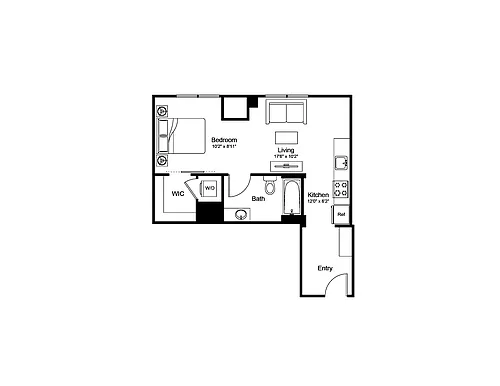 Floor plan Studio-S4