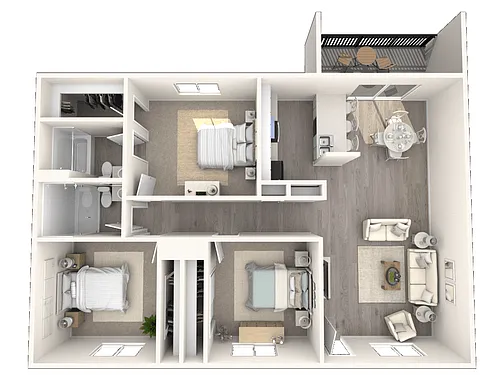 Floor plan Renovated 3 Bed 2 Bath