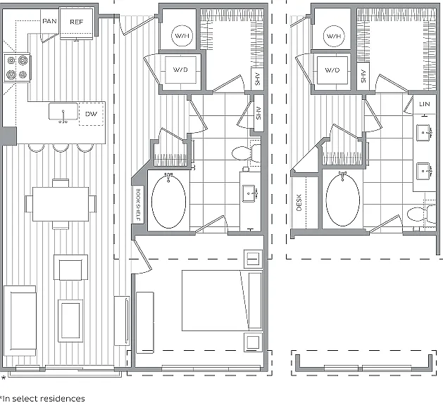 1 Bedroom / 1 Bath 1 Bedroom / 1 Bath
