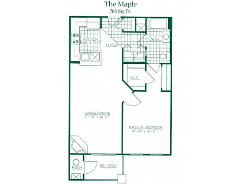 Floor plan The Maple