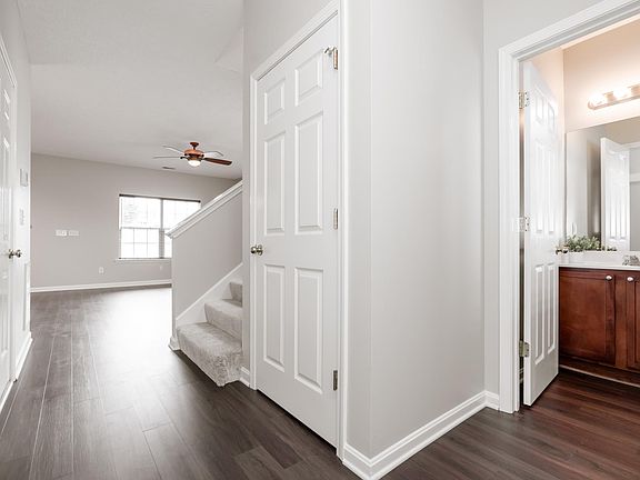Entryway with Two Closets and Half Bath