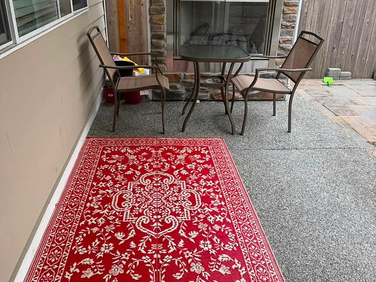 Backyard with Fireplace