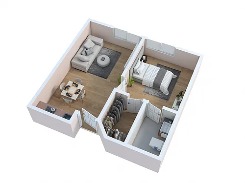 Floor plan 1 Bedroom