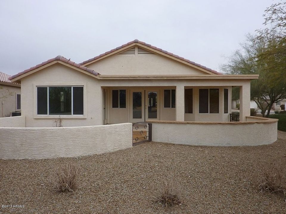 Rear view of home