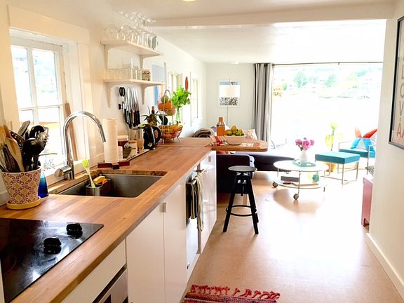 Kitchen towards living room