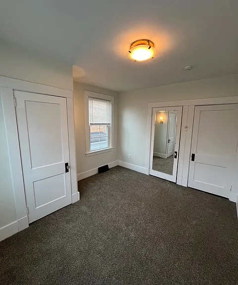 Spacious bedroom including 2 closets, updated paint and brand new lighting.