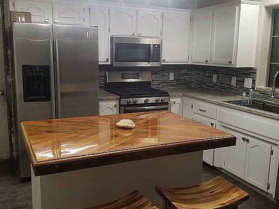 Added large farm style sink!