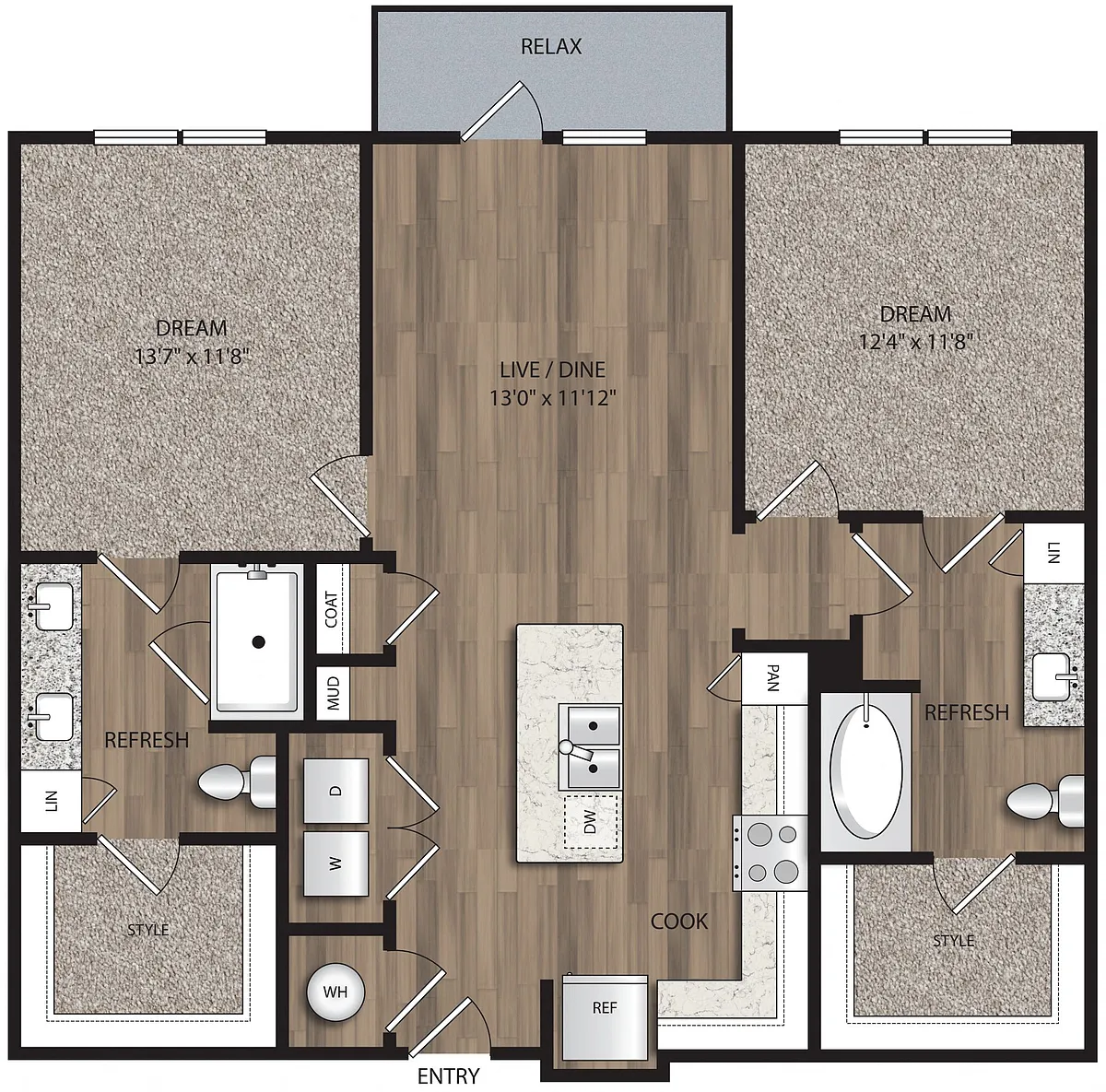 Floor plan B1