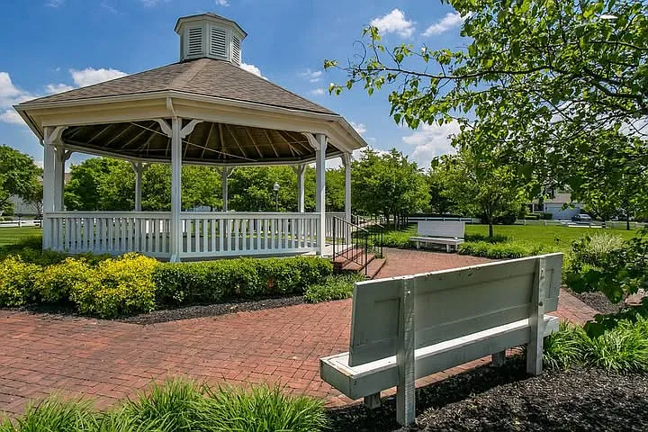 Beautiful common area of the Preserve community located next to the house. The park includes playground, gazebo, beautiful landscaping, and a 0.3-mile trail around the perimeter.