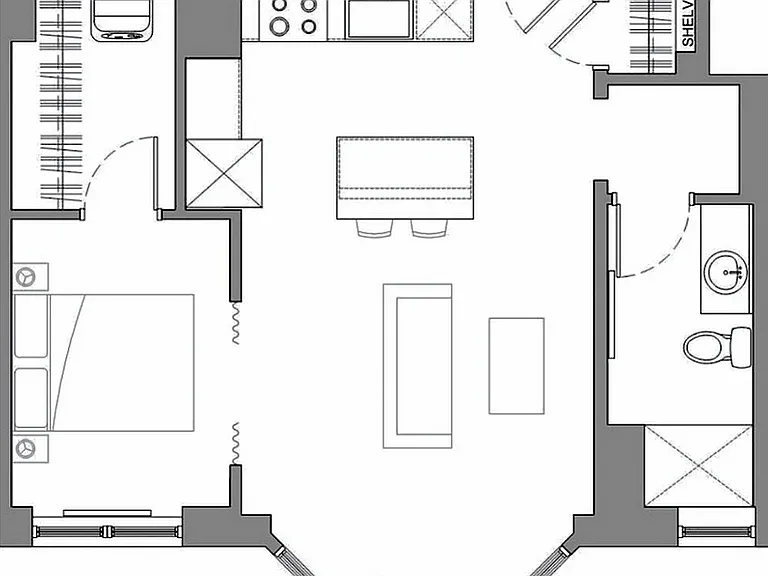 One Bedroom with Island One Bedroom with Island