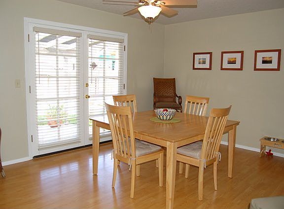 French Doors open to back Patio