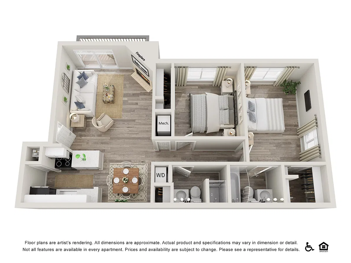 Floor plan Streamside - Renovated