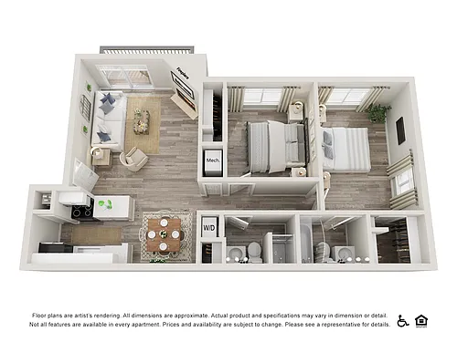 Floor plan Streamside - Renovated