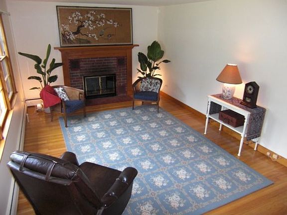 Bright and spacious Living Room with fireplace
