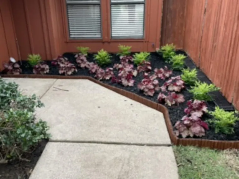 Lighted Garden Walk to Front Door Entrance