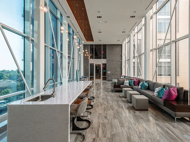 Two-story sky bridge
