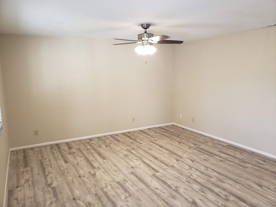 Living Room with Fan- Easy care Vinyl Plank Flooring
