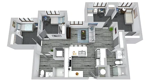 Floor plan 3x2 - Logan Peak