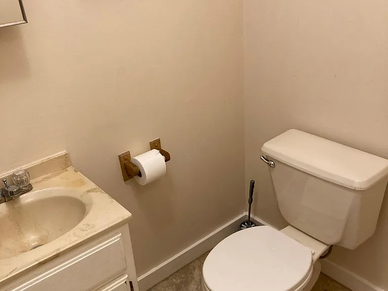Toilet and sink.