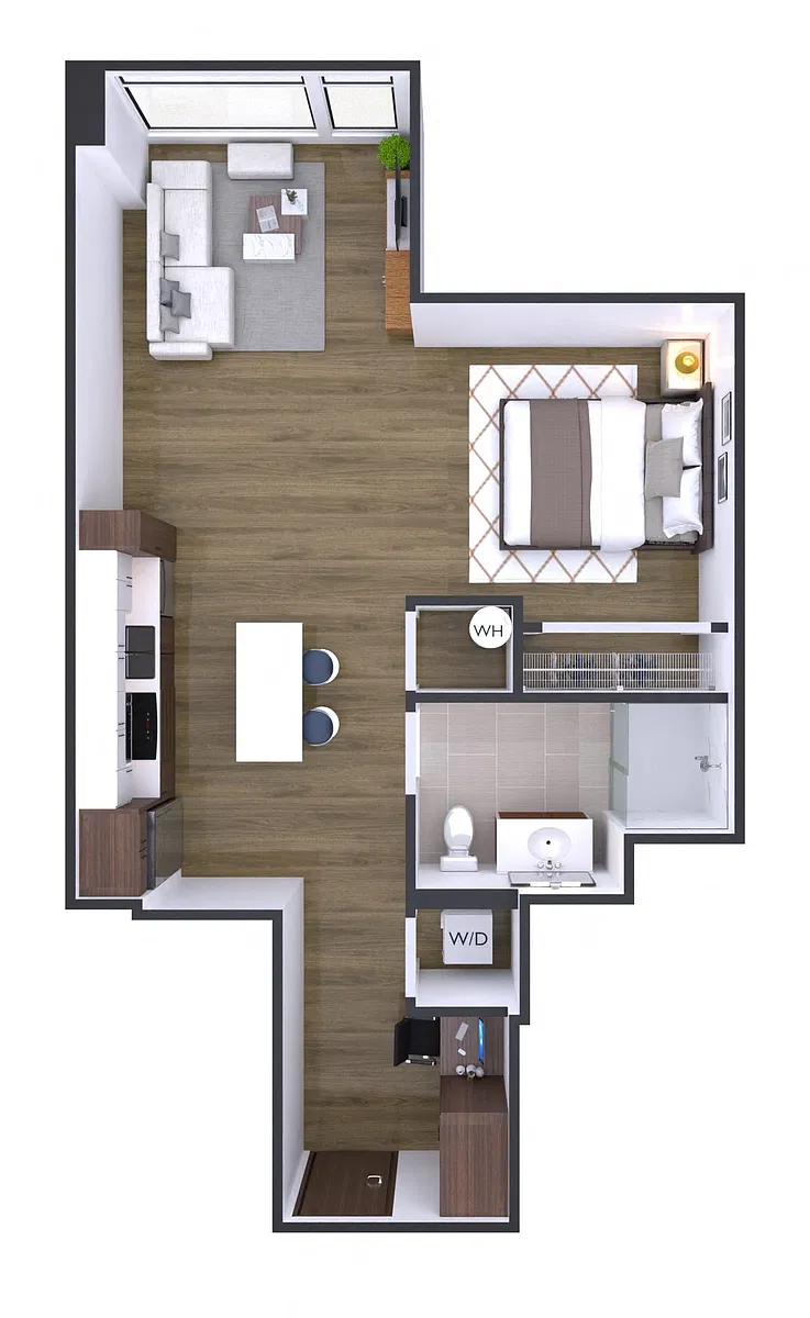 Floor plan Studio- E