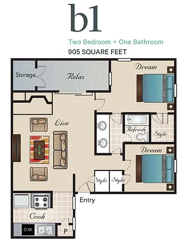 Floor plan B1
