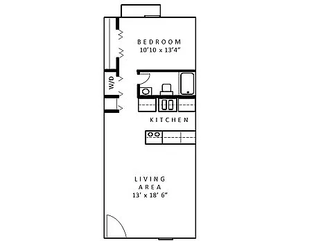 Floor plan 1 Bedroom