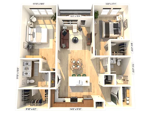Floor plan C1-1E