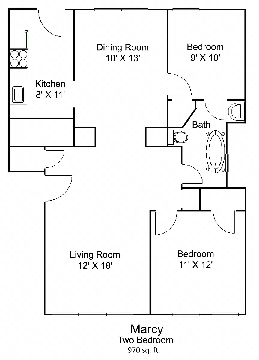 Floor plan Marcy
