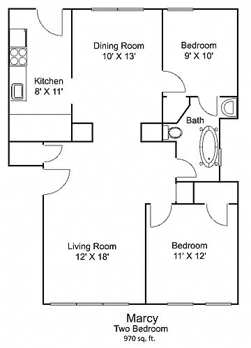 Floor plan Marcy
