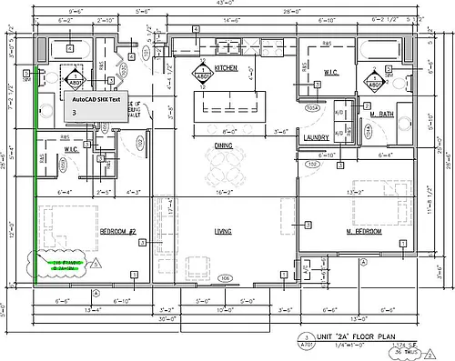 Floor plan 2 Bed 2 Bath | 1174 sqft