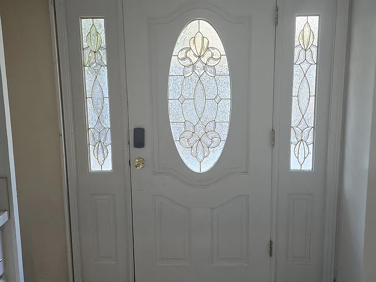 Side entrance, laundry room