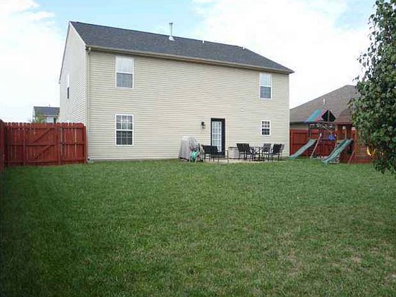 Yard barn and playset stays!