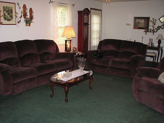 Exterior door in living room